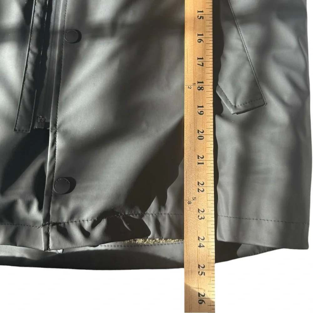 Zara Kids Black Raincoat with Hood Sherpa lined - Picture 5 of 5